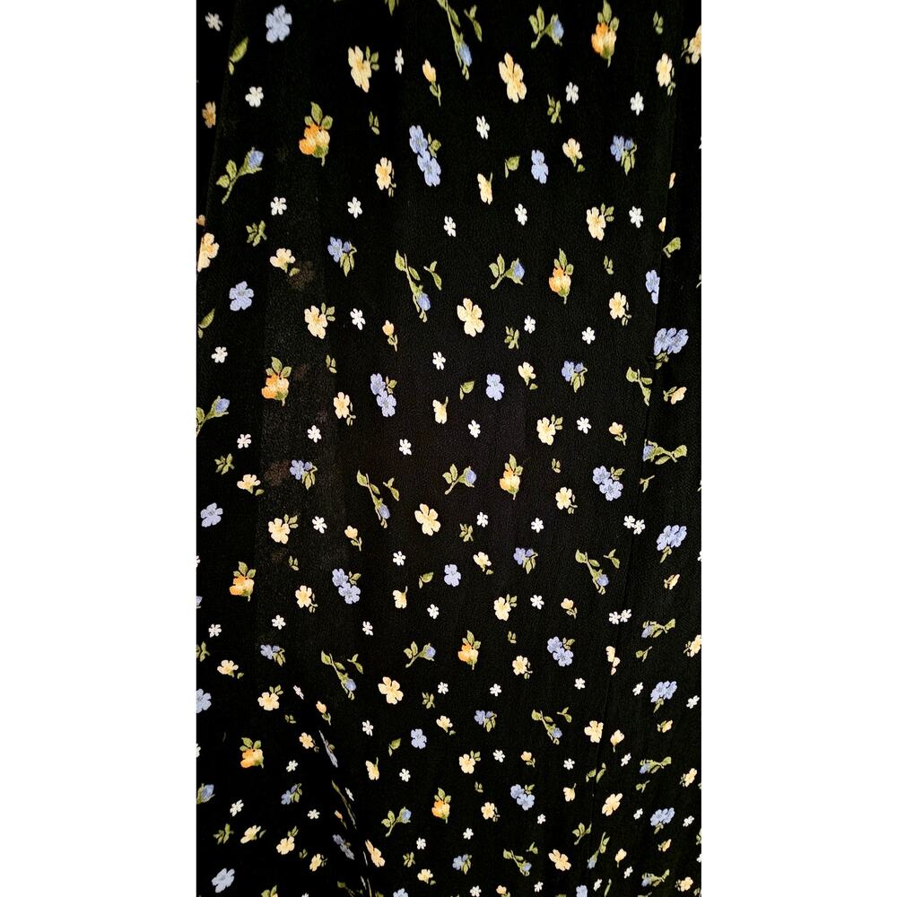 Reformation Joy Cut Out Back V Neck Long Sleeve Midi Dress 100% Viscose Sz 0 NEW - Picture 9 of 10